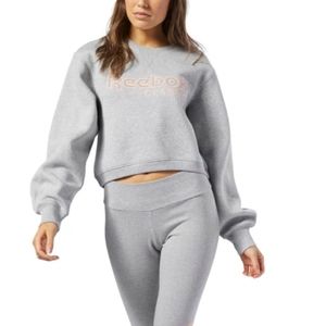 Reebok cropped sweatshirt
